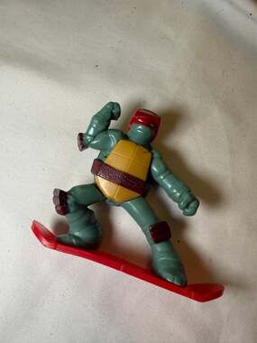 TMNT Raphael McDonald's Happy Meal Toy Snowboard Figure Vintage Loose
